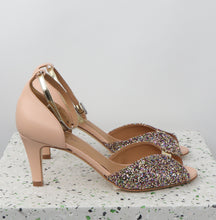 Load image into Gallery viewer, JOLENE Glitter Confetti & Calf Nude & Platino