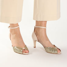 Load image into Gallery viewer, JOLENE Glitter Champagne & Cream - Emma Go Shoes