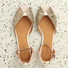 Load image into Gallery viewer, JULIETTE Glitter Champagne & Cream - Emma Go Shoes