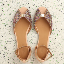 Load image into Gallery viewer, Juliette Glitter Confetti & Calf Nude