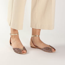 Load image into Gallery viewer, Juliette Glitter Confetti & Calf Nude