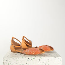 Load image into Gallery viewer, Juliette Glitter Orange & Nappa Orange