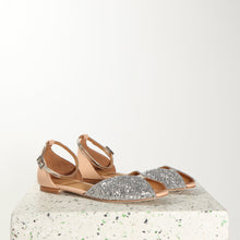 Load image into Gallery viewer, JULIETTE Glitter Silver & Calf Nude - Emma Go Shoes