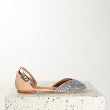 Load image into Gallery viewer, JULIETTE Glitter Silver & Calf Nude - Emma Go Shoes