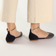 Load image into Gallery viewer, JULIETTE Glitter Smoke & Navy - Emma Go Shoes