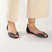 Load image into Gallery viewer, JULIETTE Glitter Smoke & Navy - Emma Go Shoes