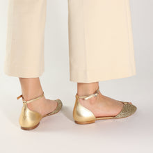 Load image into Gallery viewer, JULIETTE Glitter Champagne & Gold - Emma Go Shoes