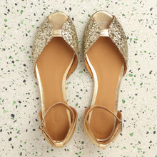 Load image into Gallery viewer, JULIETTE Glitter Champagne & Gold - Emma Go Shoes