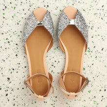 Load image into Gallery viewer, JULIETTE Glitter Silver & Calf Nude - Emma Go Shoes