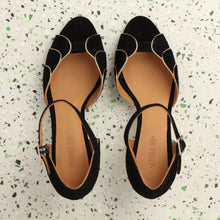 Load image into Gallery viewer, PHOEBE Suede Black & Gold - last pairs 36, 38 - Emma Go Shoes