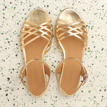 Load image into Gallery viewer, Saskia Nappa Gold