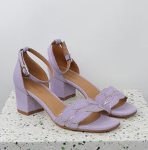 Load image into Gallery viewer, ZOE Suede Lavender & Nappa Gold