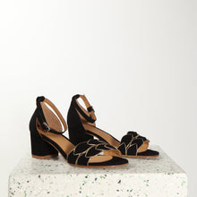 Load image into Gallery viewer, Zoe Suede Black & Gold - last pairs 37, 39, 40 - Emma Go Shoes