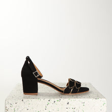 Load image into Gallery viewer, Zoe Suede Black & Gold - last pairs 37, 39, 40 - Emma Go Shoes