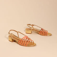 Load image into Gallery viewer, ALEXIS Calf Coral & Gold Last pair 36 - Emma Go Shoes