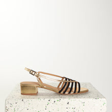 Load image into Gallery viewer, ALEXIS Suede Black & Gold - Emma Go Shoes