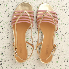 Load image into Gallery viewer, ALEXIS Viper Pink & Gold - Emma Go Shoes