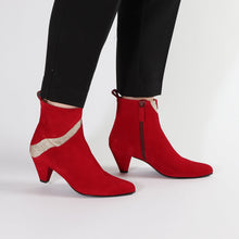 Load image into Gallery viewer, Andrea Suede Red - last pairs 38, 39, 40 - Emma Go Shoes