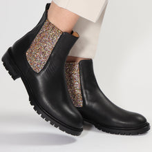 Load image into Gallery viewer, Annica Calf Black & Glitter Confetti