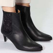 Load image into Gallery viewer, Eloise Calf Black & Glitter Black