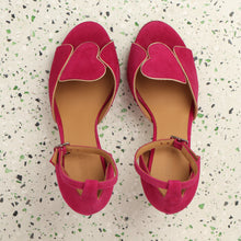 Load image into Gallery viewer, Gabby Suede Cherry - last pair 39