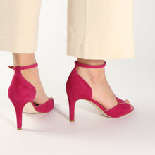 Load image into Gallery viewer, Gabby Suede Cherry - last pair 39