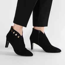 Load image into Gallery viewer, Iben Suede Black and Gold - Emma Go Shoes