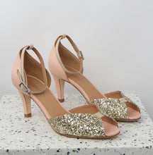 Load image into Gallery viewer, JOLENE Glitter Champagne & Nude & Champagne