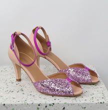 Load image into Gallery viewer, JOLENE Glitter Cold Rose & Nude & Neon Fuxia