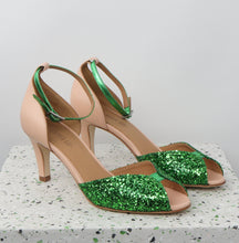 Load image into Gallery viewer, JOLENE Glitter Green & Nude & Kryptonite
