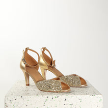 Load image into Gallery viewer, JOLENE Glitter Champagne & Gold - Emma Go Shoes