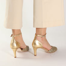 Load image into Gallery viewer, JOLENE Glitter Champagne & Gold - Emma Go Shoes