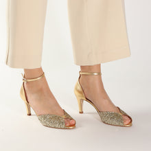 Load image into Gallery viewer, JOLENE Glitter Champagne & Gold - Emma Go Shoes
