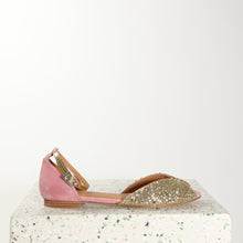 Load image into Gallery viewer, JULIETTE Glitter Champagne & Rose - Emma Go Shoes