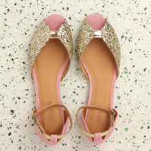 Load image into Gallery viewer, JULIETTE Glitter Champagne & Rose - Emma Go Shoes