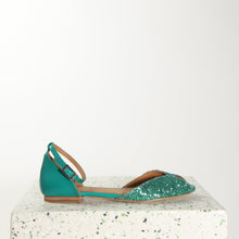 Load image into Gallery viewer, Juliette Glitter Jade & Nappa Jade - last pairs 38, 42