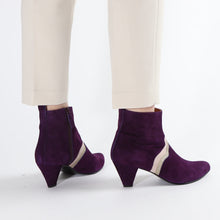 Load image into Gallery viewer, Karen Suede Purple, Glitter Cava & Face - Emma Go Shoes