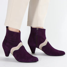 Load image into Gallery viewer, Karen Suede Purple, Glitter Cava & Face - Emma Go Shoes