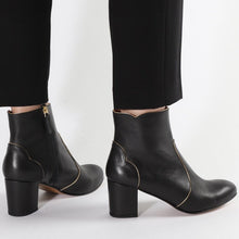 Load image into Gallery viewer, Maja Calf Black and Gold - Emma Go Shoes