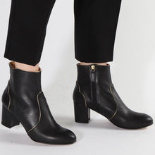 Load image into Gallery viewer, Maja Calf Black and Gold - Emma Go Shoes