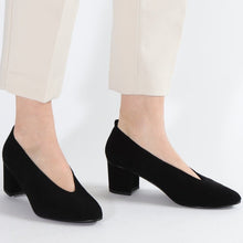 Load image into Gallery viewer, Mira Suede Black and Gold - Emma Go Shoes