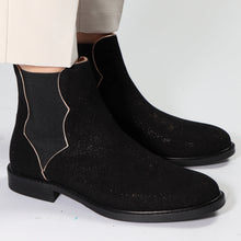 Load image into Gallery viewer, Natasha Suede Galaxy Black