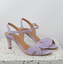 Load image into Gallery viewer, SELENA Suede Lavender & Nappa Gold
