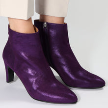Load image into Gallery viewer, Sara Suede Glitter Purple