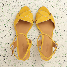 Load image into Gallery viewer, Selena Suede Mustard - Emma Go Shoes