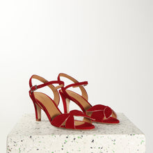 Load image into Gallery viewer, Selena Suede Red - last pair 38 - Emma Go Shoes