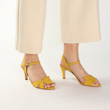 Load image into Gallery viewer, Selena Suede Mustard - Emma Go Shoes
