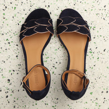 Load image into Gallery viewer, Zoe Suede Navy & Rosegold - last pairs 36, 38 - Emma Go Shoes
