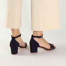 Load image into Gallery viewer, Zoe Suede Navy & Rosegold - last pairs 36, 38 - Emma Go Shoes