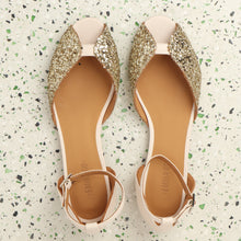 Load image into Gallery viewer, JULIETTE Glitter Champagne &amp; Cream - Emma Go Shoes
